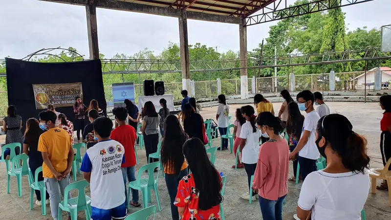 An open-air gathering at CK San Remigio